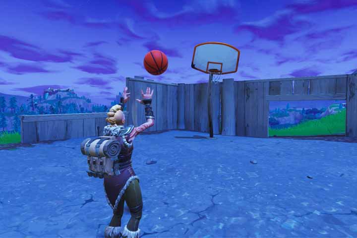 Fortnite : Marquer des paniers de basket, emplacement des terrains de basket, défi semaine 2